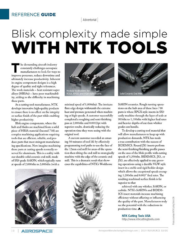 Blisk complexity made simple WITH NTK TOOLS